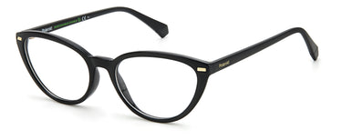 Premium Women Polaroid Eyeglasses: PLD D432 - Black - SpecSMART Eye Clinic (Diagonal View)